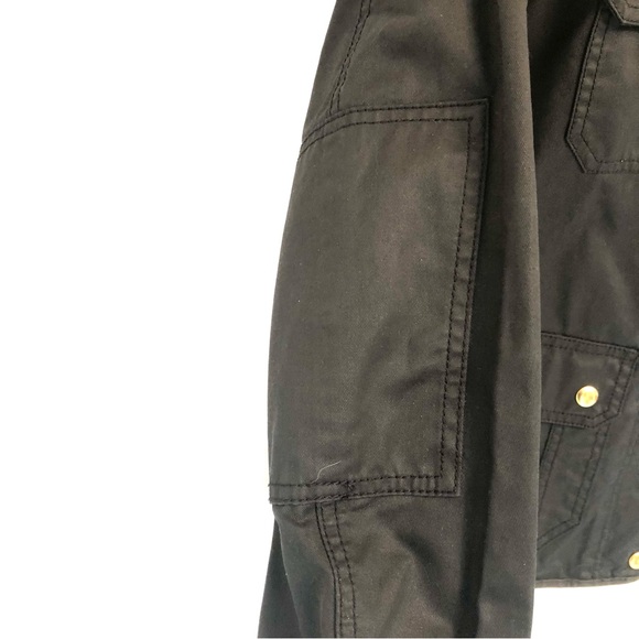 J CREW Black Cotton Relaxed Boyfriend Field Utility Jacket - Picture 5 of 11
